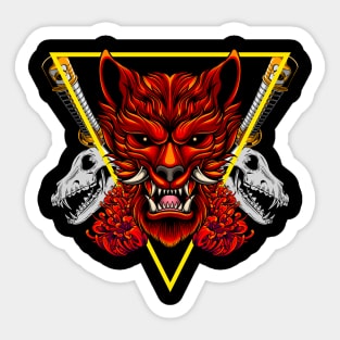 Japanese Wolf 1.5 Sticker